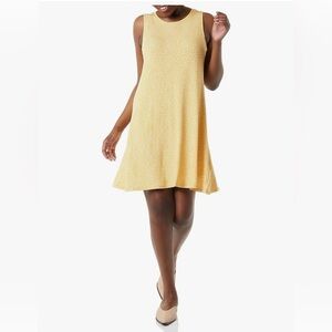 🆕 Amazon Essentials Tulip Sleeveless A-line Swing Dress, Marigold, Size L